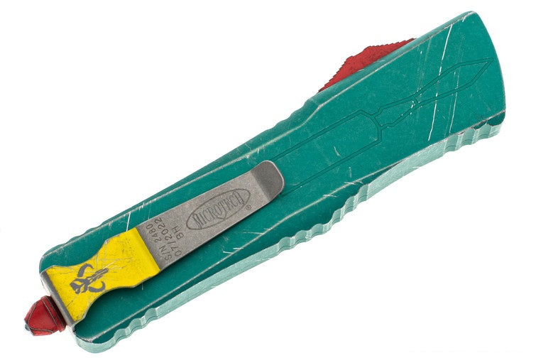 Microtech Combat Troodon T/E Bounty Hunter Apocalyptic Full Serrated Out the Front