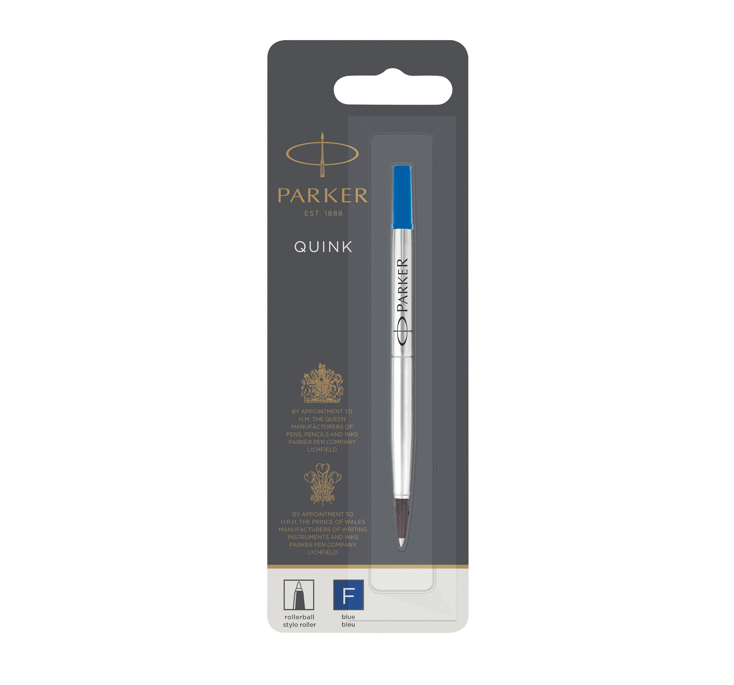 Parker Quink Blue Rollerball Refill Medium Single