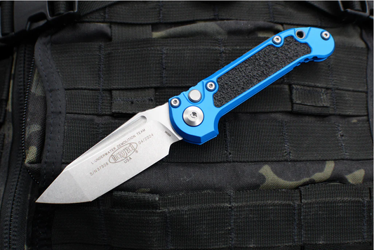 Microtech L.U.D.T T/E Gen III Blue Stonewash Standard Auto Folding Knife