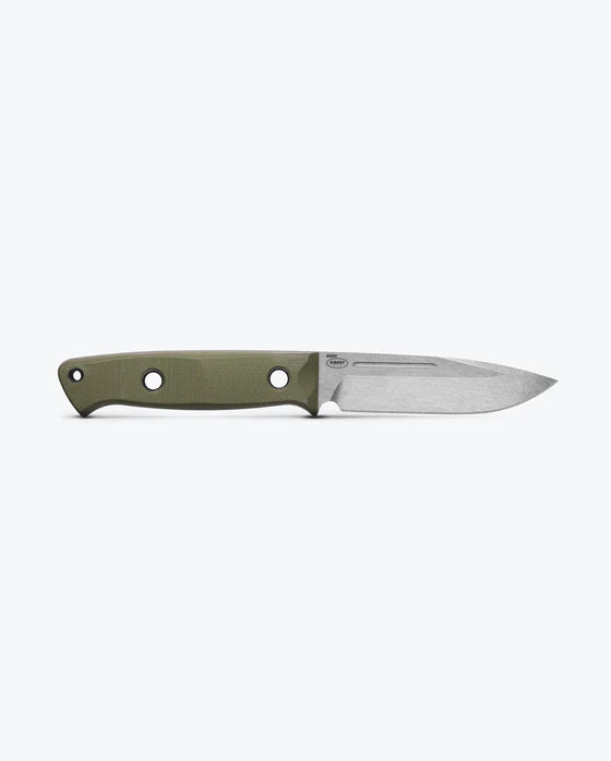 Benchmade Bushcrafter Fixed Blade Knife w/ Leather Sheath