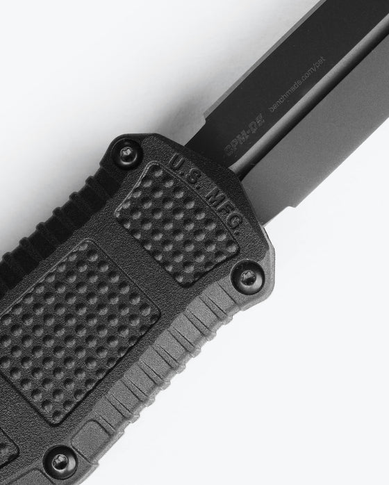 Benchmade Mini Claymore Black Grivory Out the Front Knife