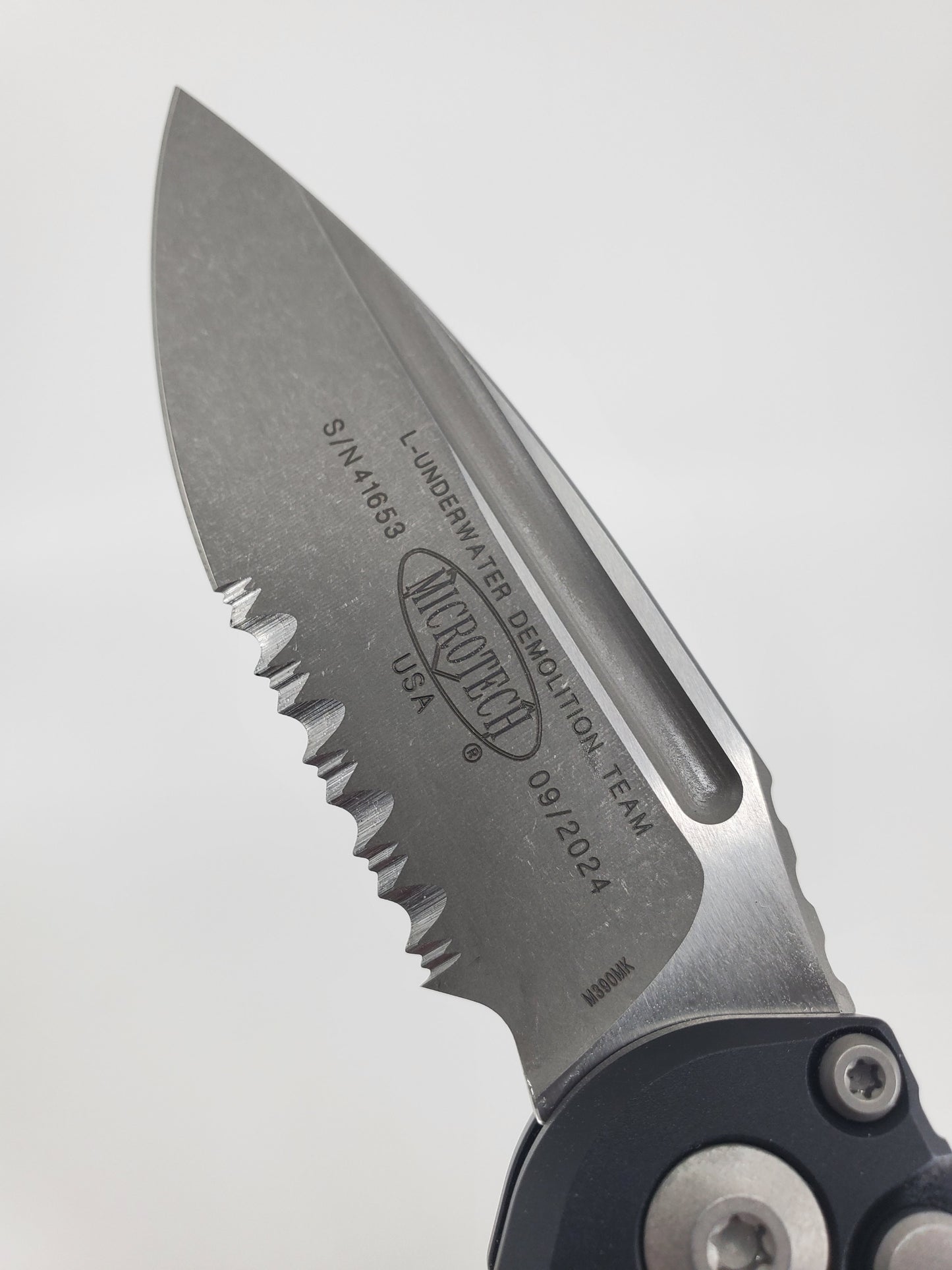 Microtech L.U.D.T S/E Gen III Apocalyptic Partial Serrated Auto Folding Knife