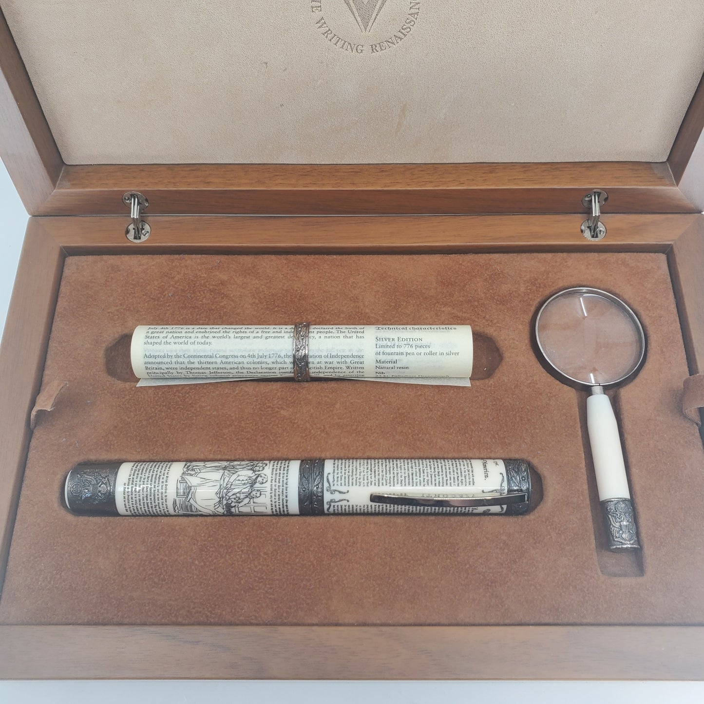 Visconti Declaration of Independence Fountain Pen 24k Gold 1.3 Nib