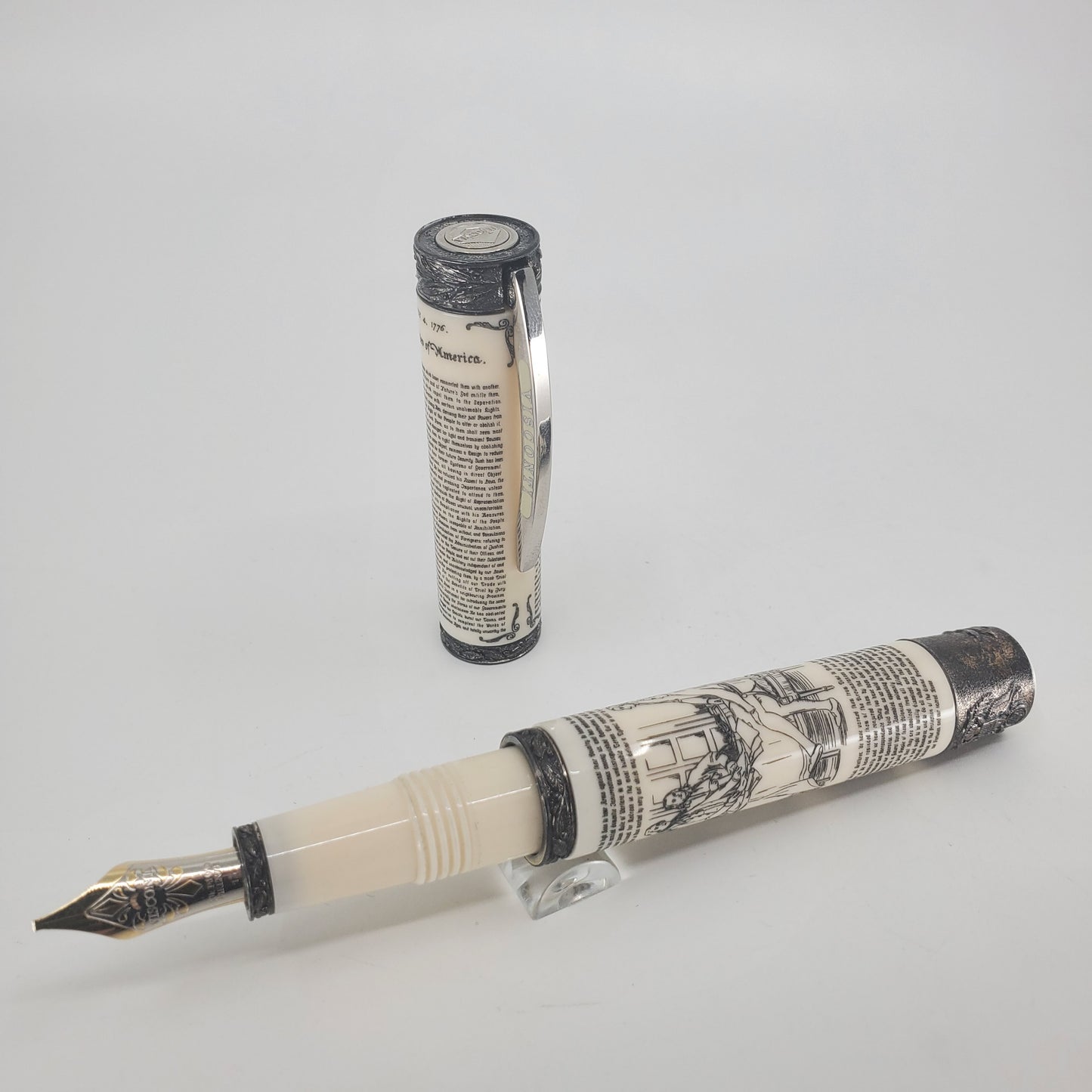 Visconti Declaration of Independence Fountain Pen 24k Gold 1.3 Nib