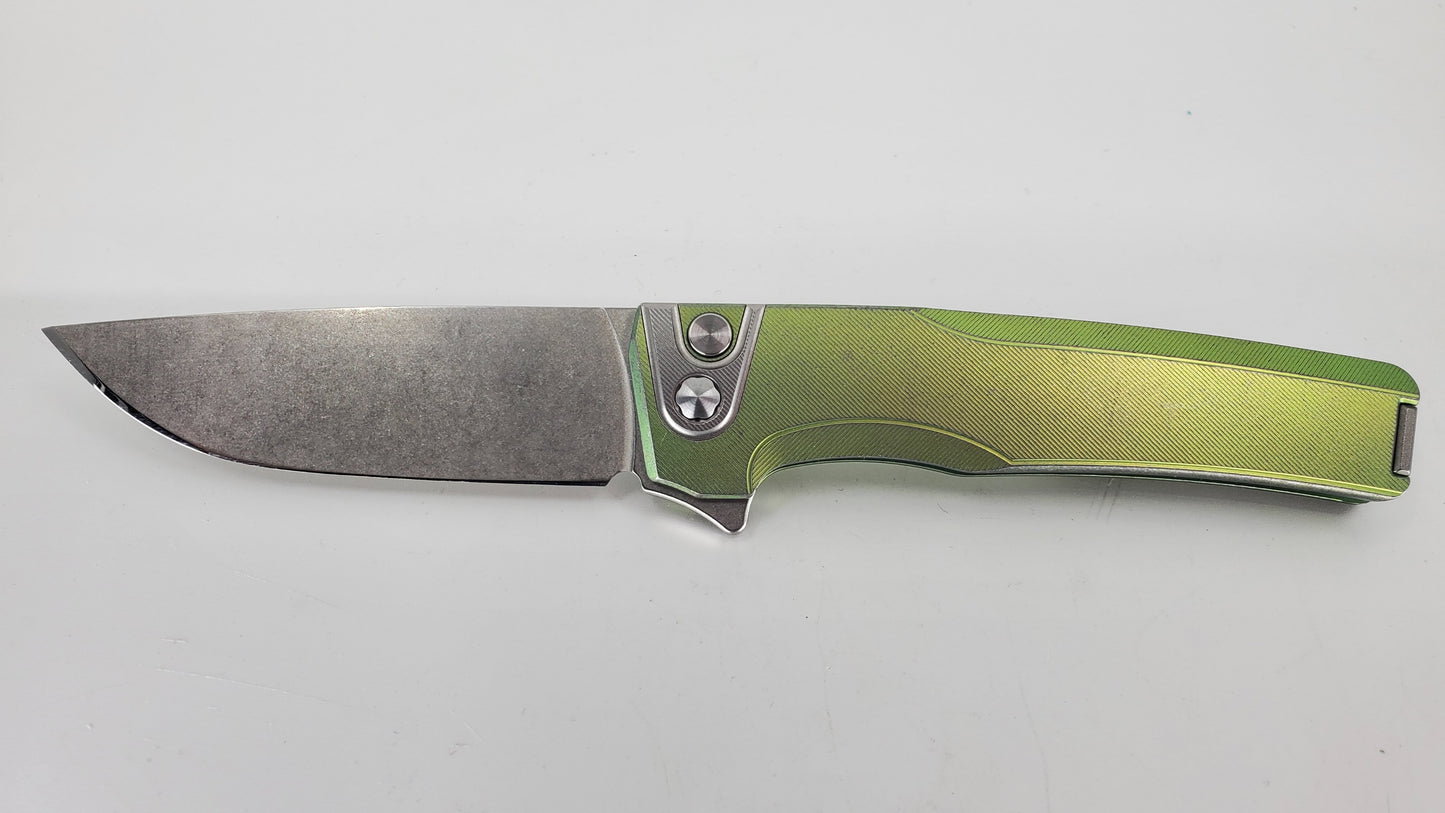 MachineWise Sonora Green Distress (20CV | Titanium Bolster) #734 - BLEMISHED