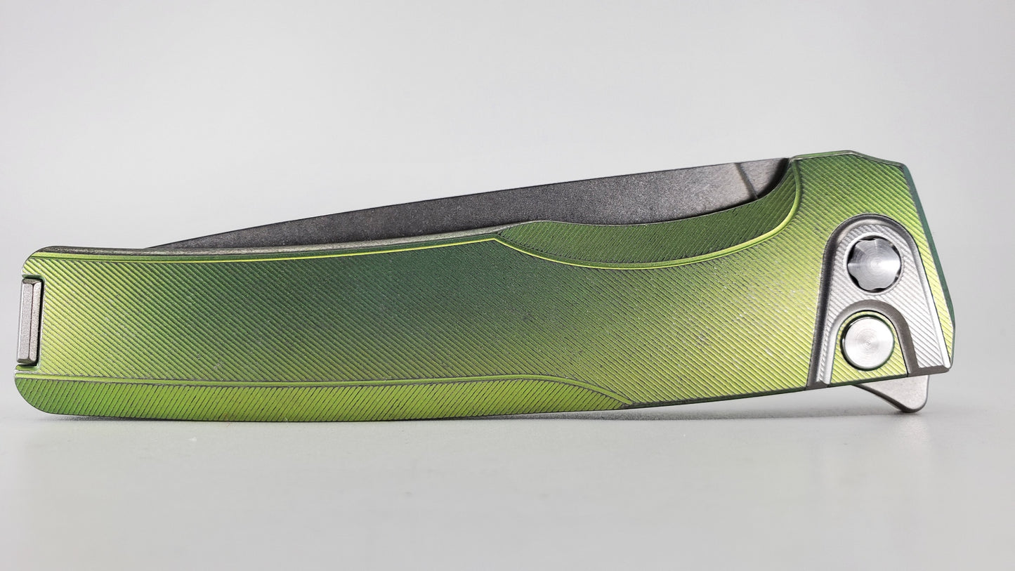 MachineWise Sonora Green Distress (20CV | Titanium Bolster) #734 - BLEMISHED