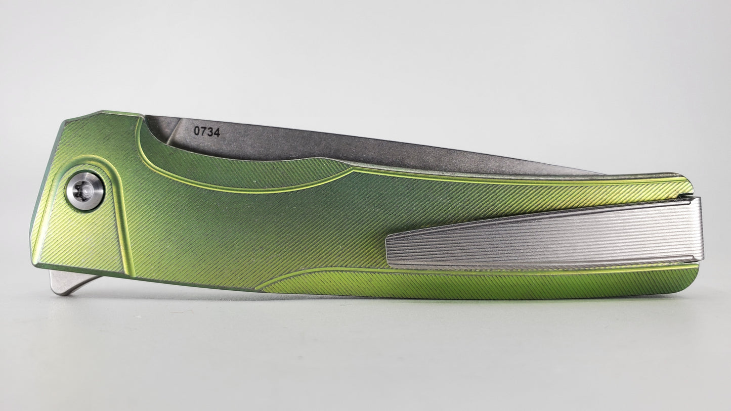 MachineWise Sonora Green Distress (20CV | Titanium Bolster) #734 - BLEMISHED