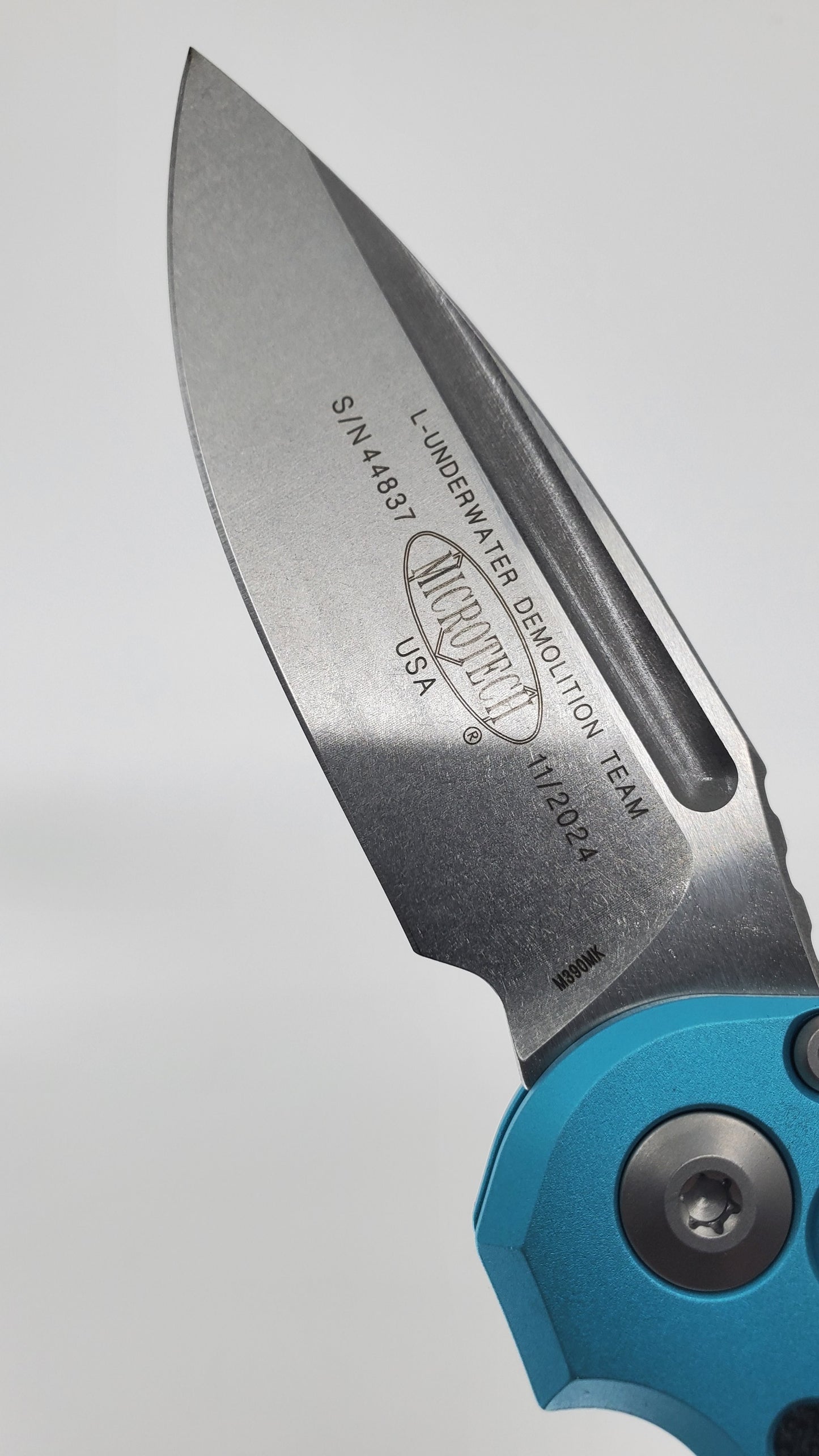 Microtech L.U.D.T. S/E Gen III Turquoise Apocalyptic Auto Folding Knife