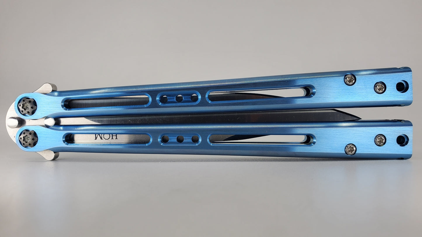 Hom Design Tempest Midtech Titanium Balisong