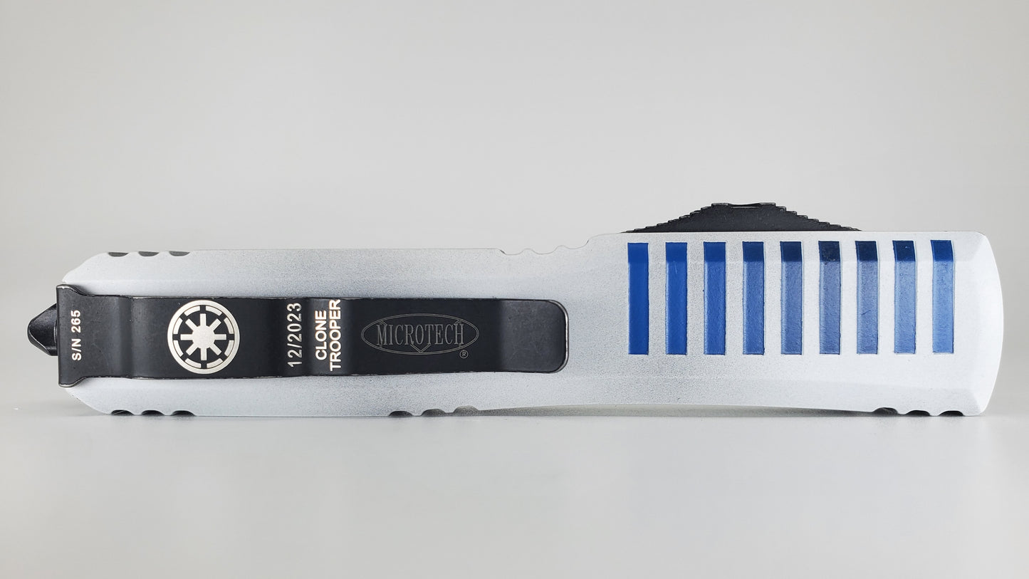 Microtech Ultratech D/E White Clone Trooper Out the Front Knife