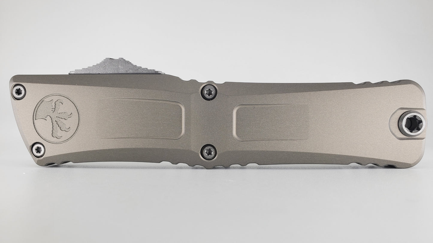 Microtech Combat Troodon S/E Gen III Natural Clear Apocalyptic Out the Front Knife