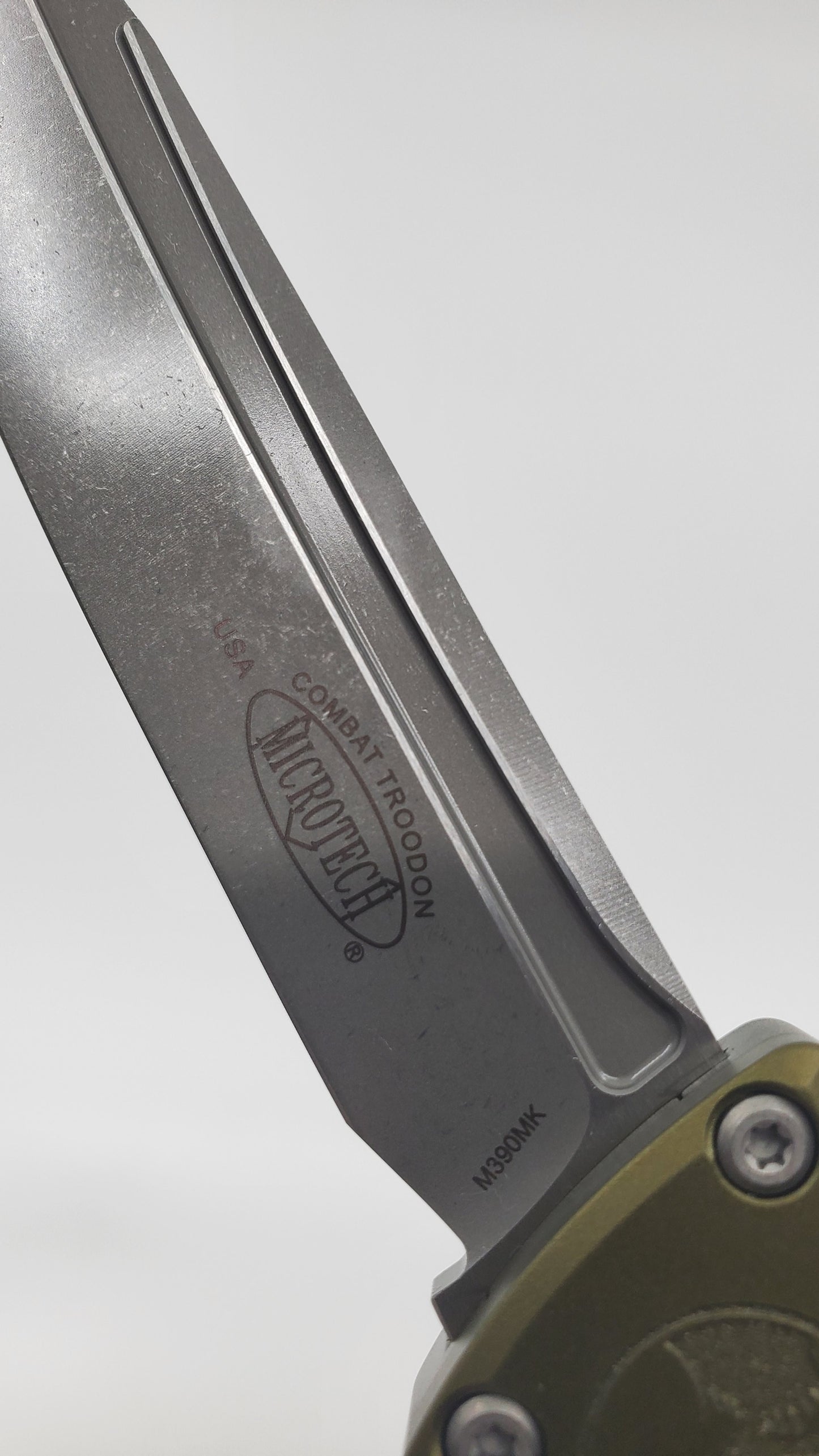 Microtech Combat Troodon T/E Gen III OD Green Apocalyptic Out the Front Knife