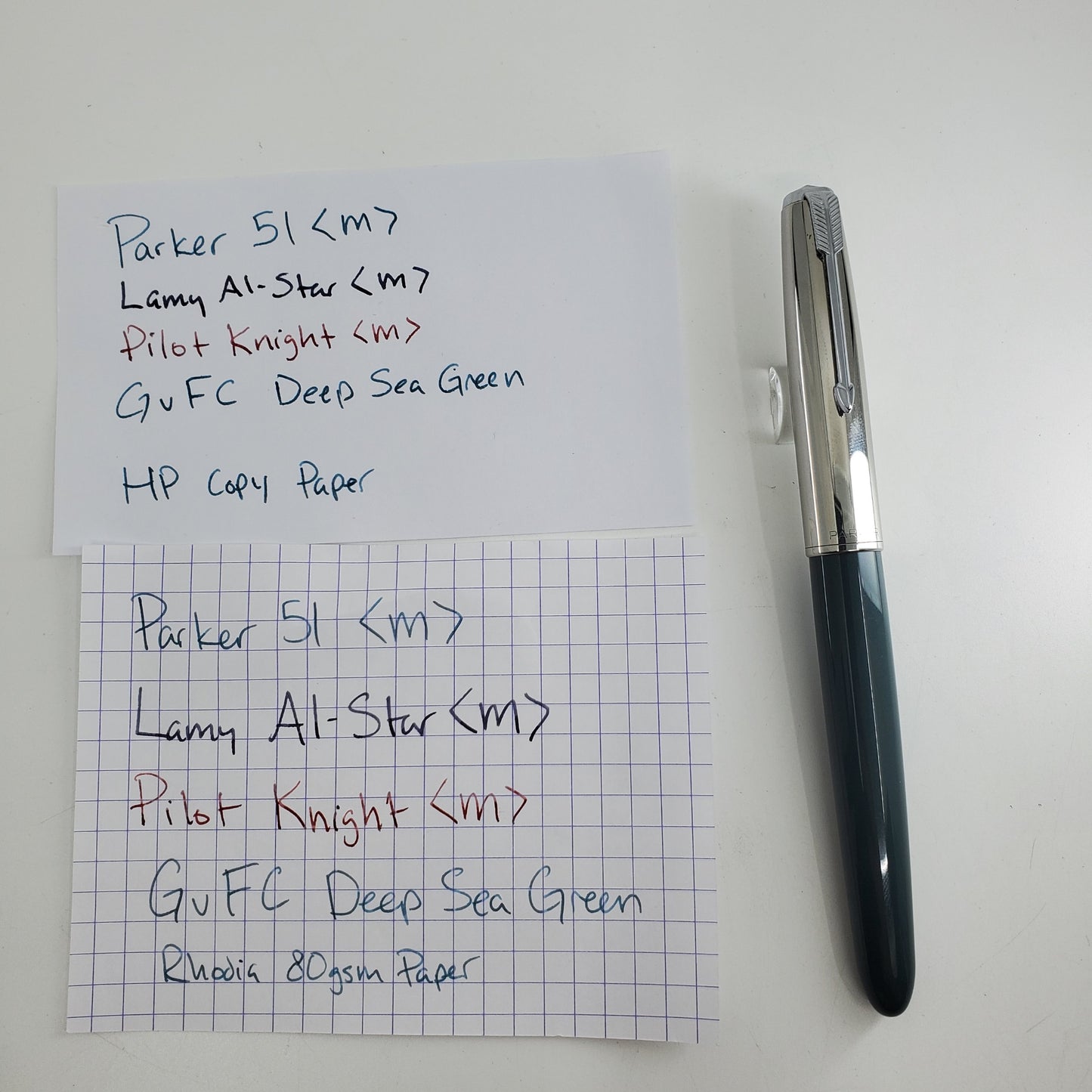 *Consignment* Parker 51 Vintage Navy Grey Fountain Pen Medium