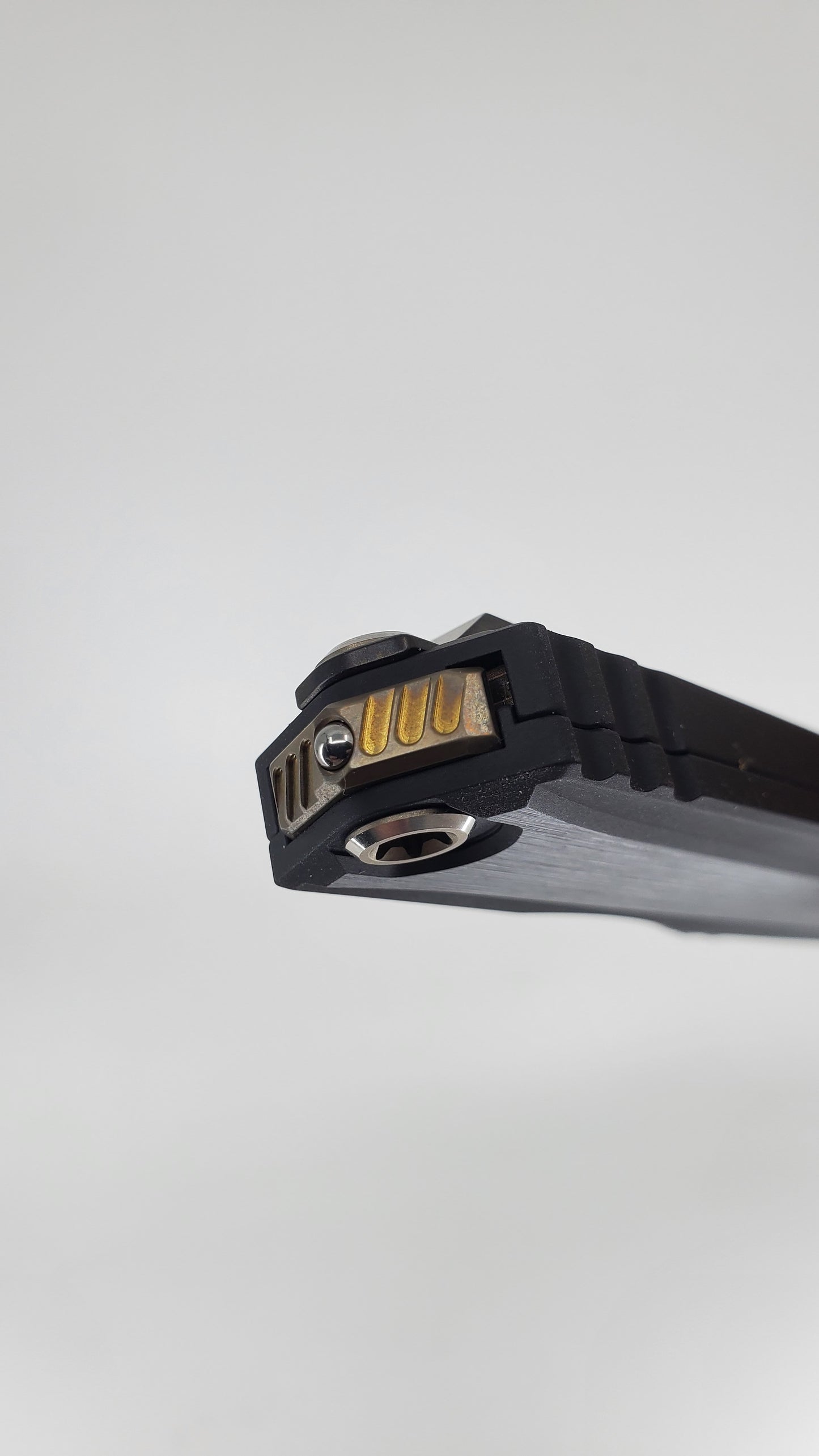 Microtech Cypher II D/E Marfione Select Baker Forge Coppermai Damascus Out the Front Knife