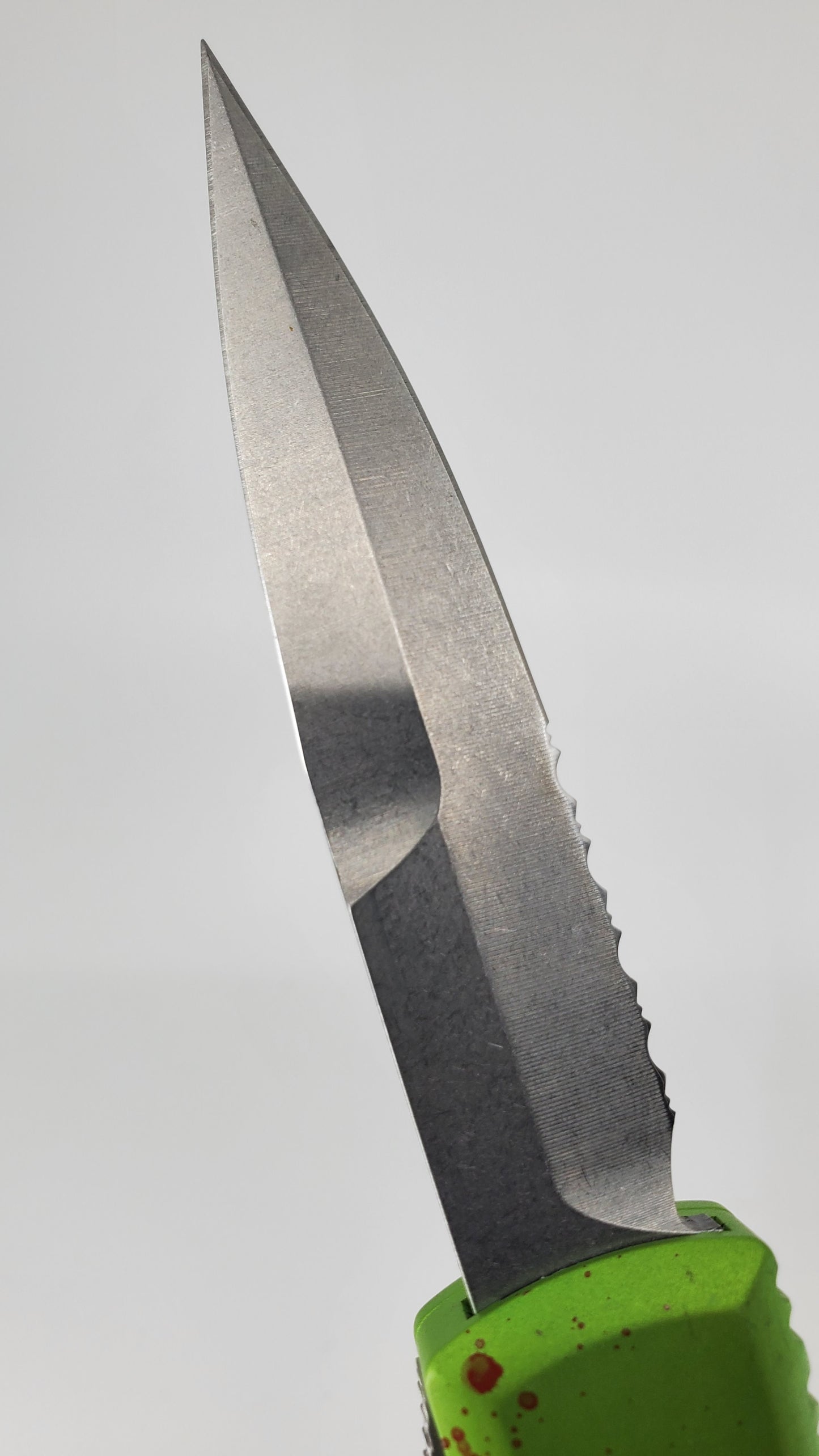 *Consignment* Microtech Ultratech Zombie Tech Bowie Partial Serrated Out the Front Knife