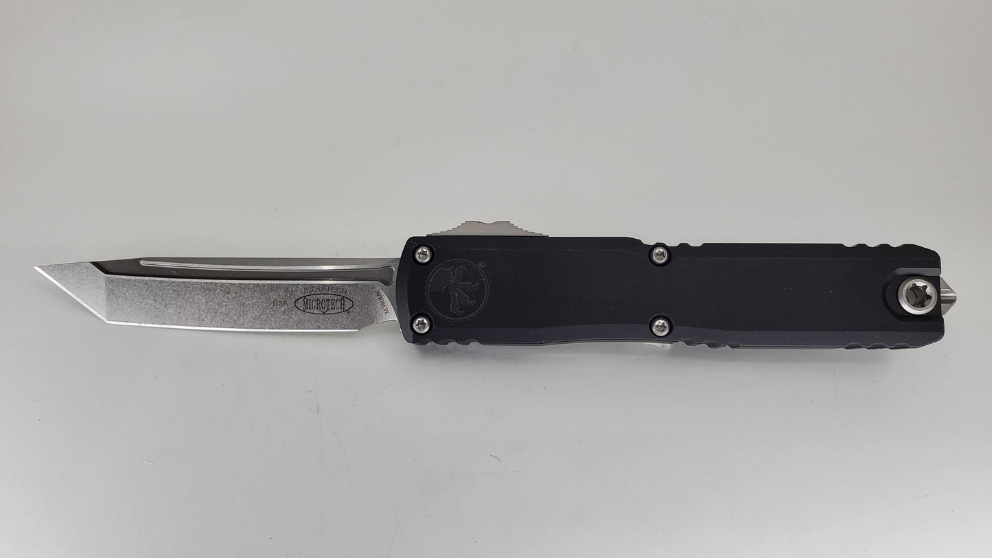 Microtech Ultratech ZBT T/E Black Stonewash Standard Out the Front Knife