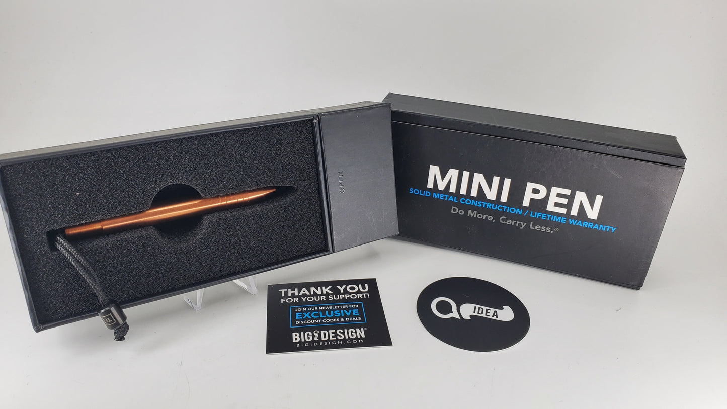 Big Design Mini Pen Copper Ballpoint Pen