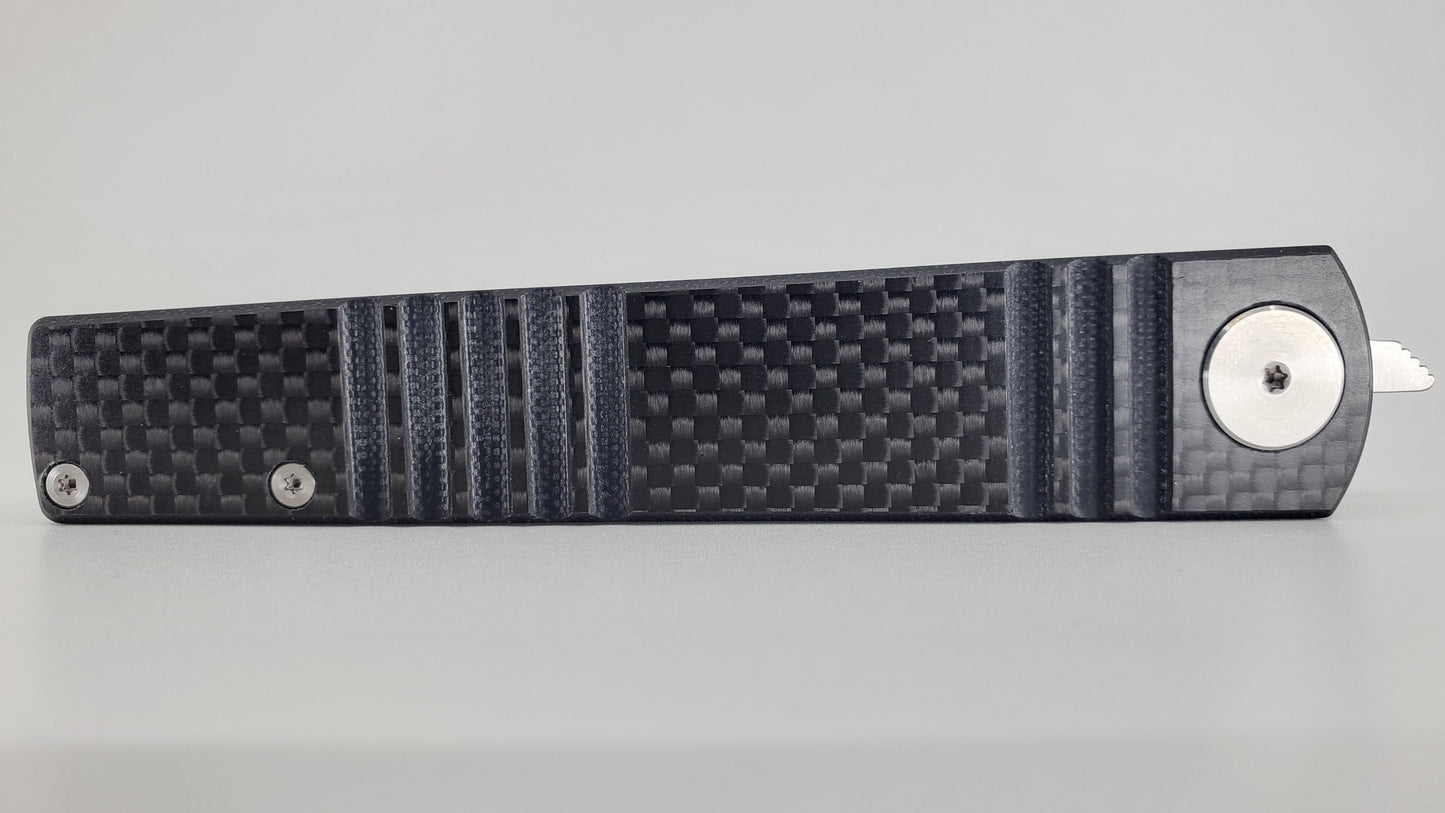 Real Steel Ippon Carbon Fiber Liner Lock Folding Knife