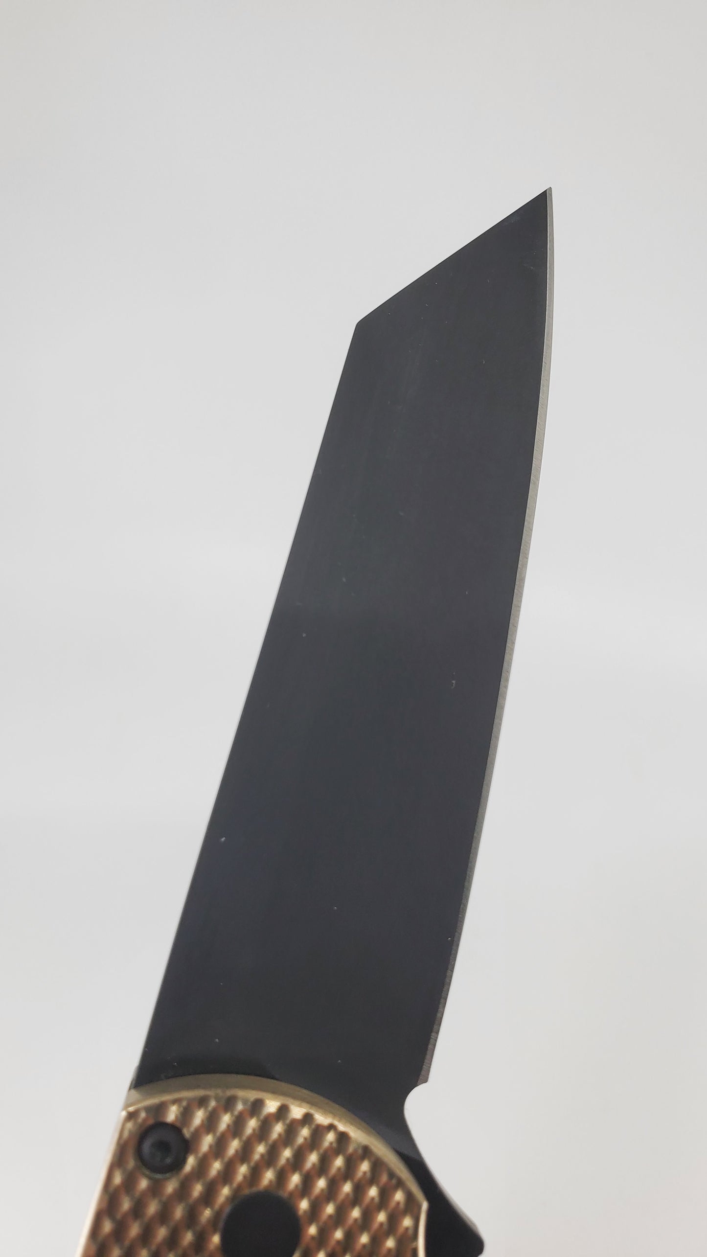 *Consignment* Protech Malibu Bronze Mosaic Button DLC Black 20-CV Folding Knife