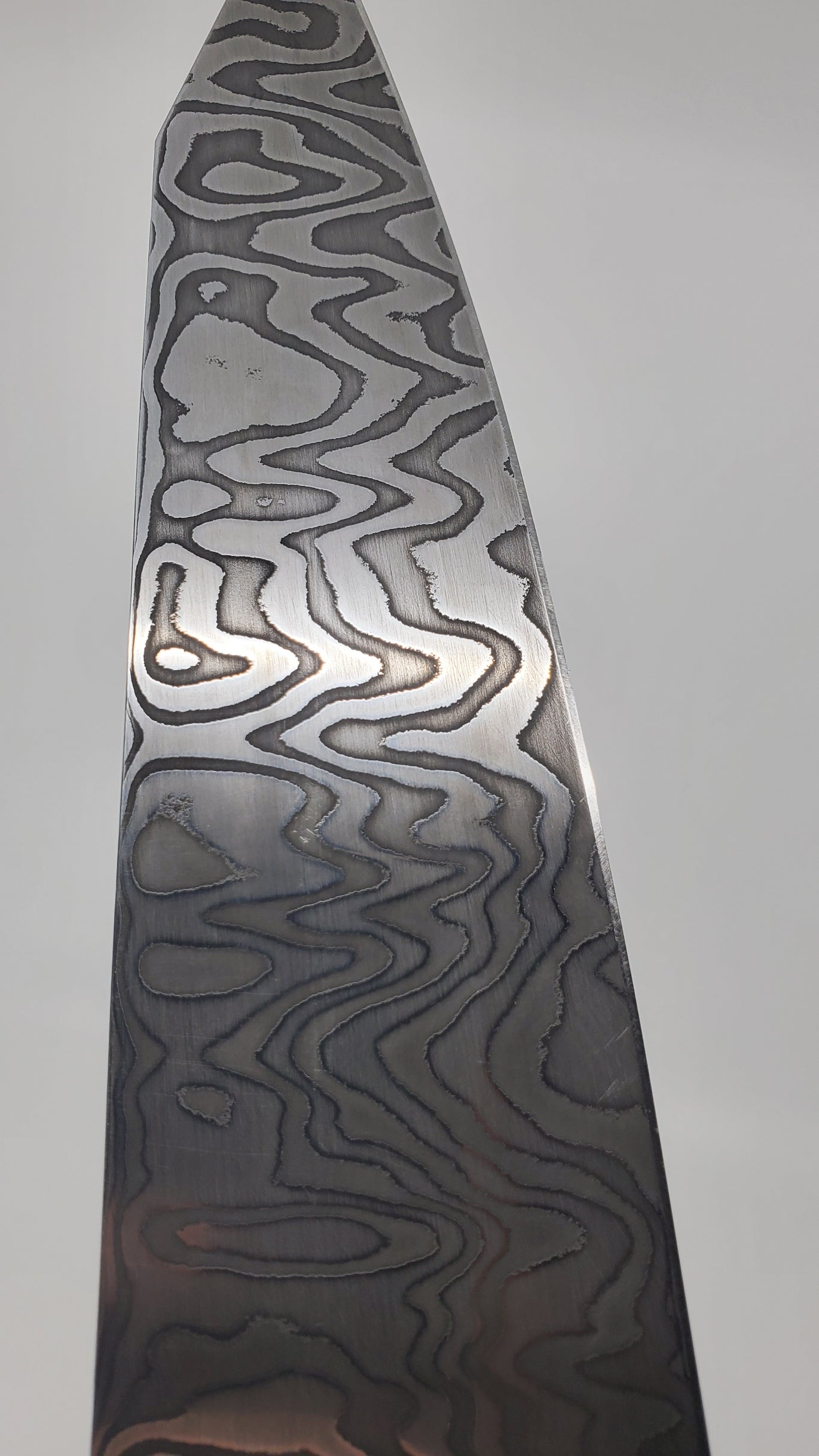 Mad Cat Forge Damascus 8" Kitchen Knife