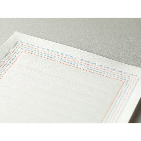 Midori Letter Set 463 Press Frame Blue