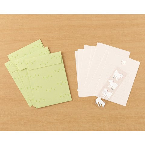Midori Mini Letter Paper & Envelopes with Goat