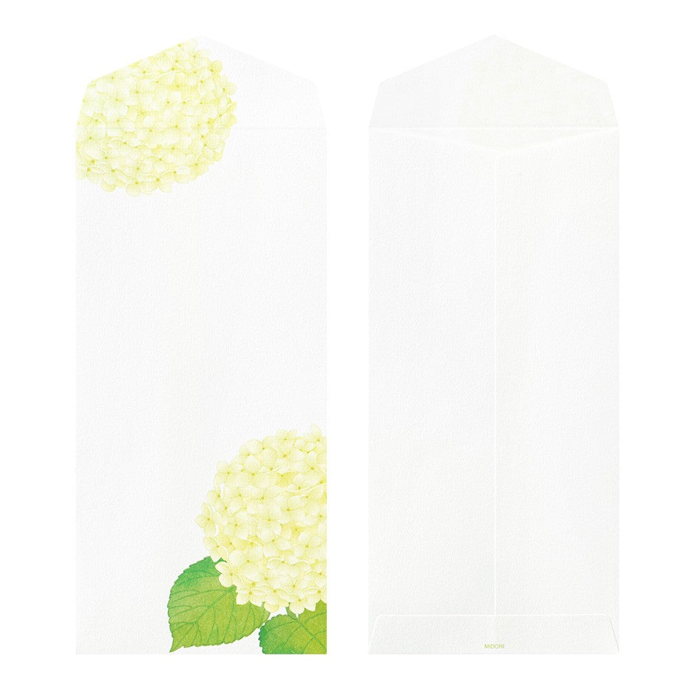 Midori Envelope 166 Four Designs Hydrangea