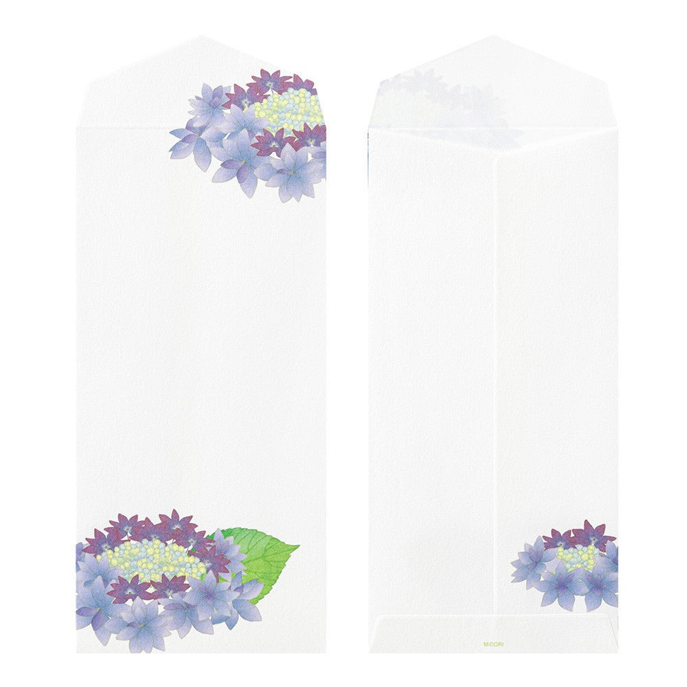Midori Envelope 166 Four Designs Hydrangea
