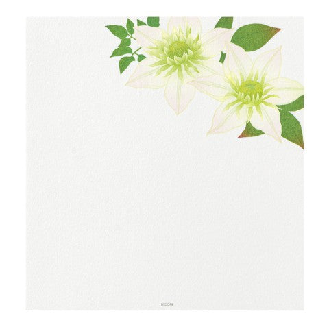 Midori Letter Pad 169 Four Designs Summer Flower S4