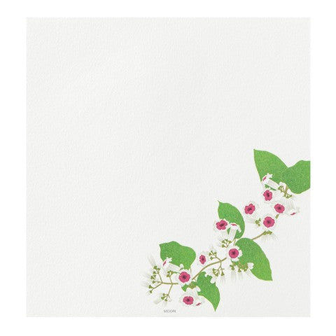 Midori Letter Pad 169 Four Designs Summer Flower S4