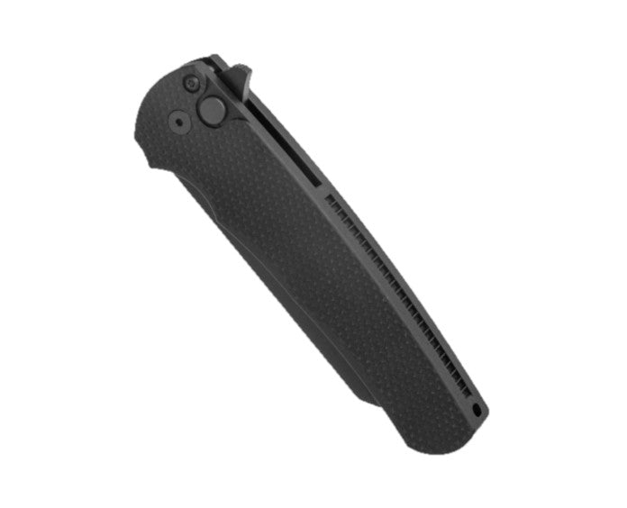 Protech Malibu Textured Black Handle w/ Black Reverse Tanto Blade 20CV