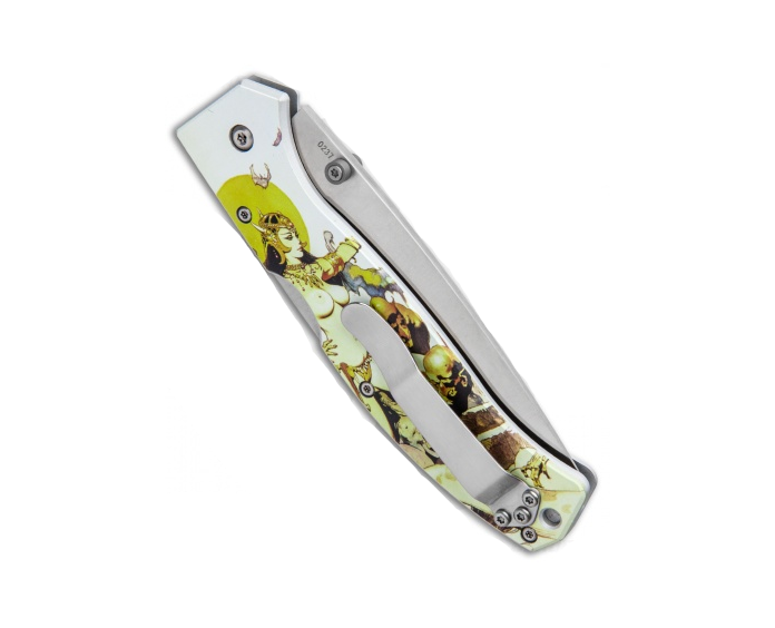 Boker Titan Frazetta Ghoul Queen Backlock Folding Knife