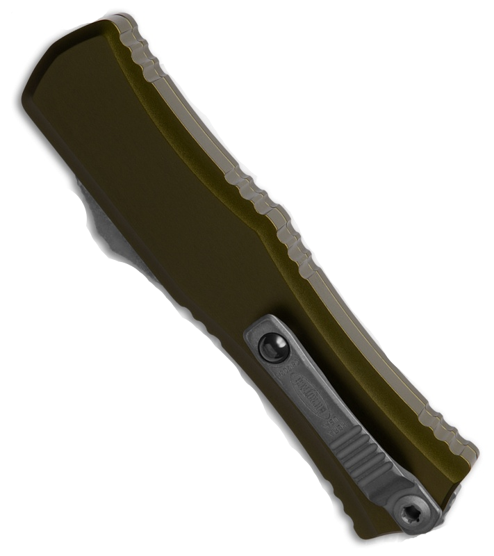 Microtech Hera II Mini Bayonet OD Green Apocalyptic Out the Front Knife