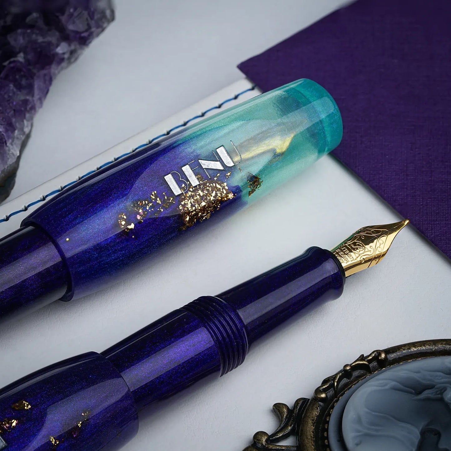 Benu Twilight Lagoon Fountain Pen Medium Nib