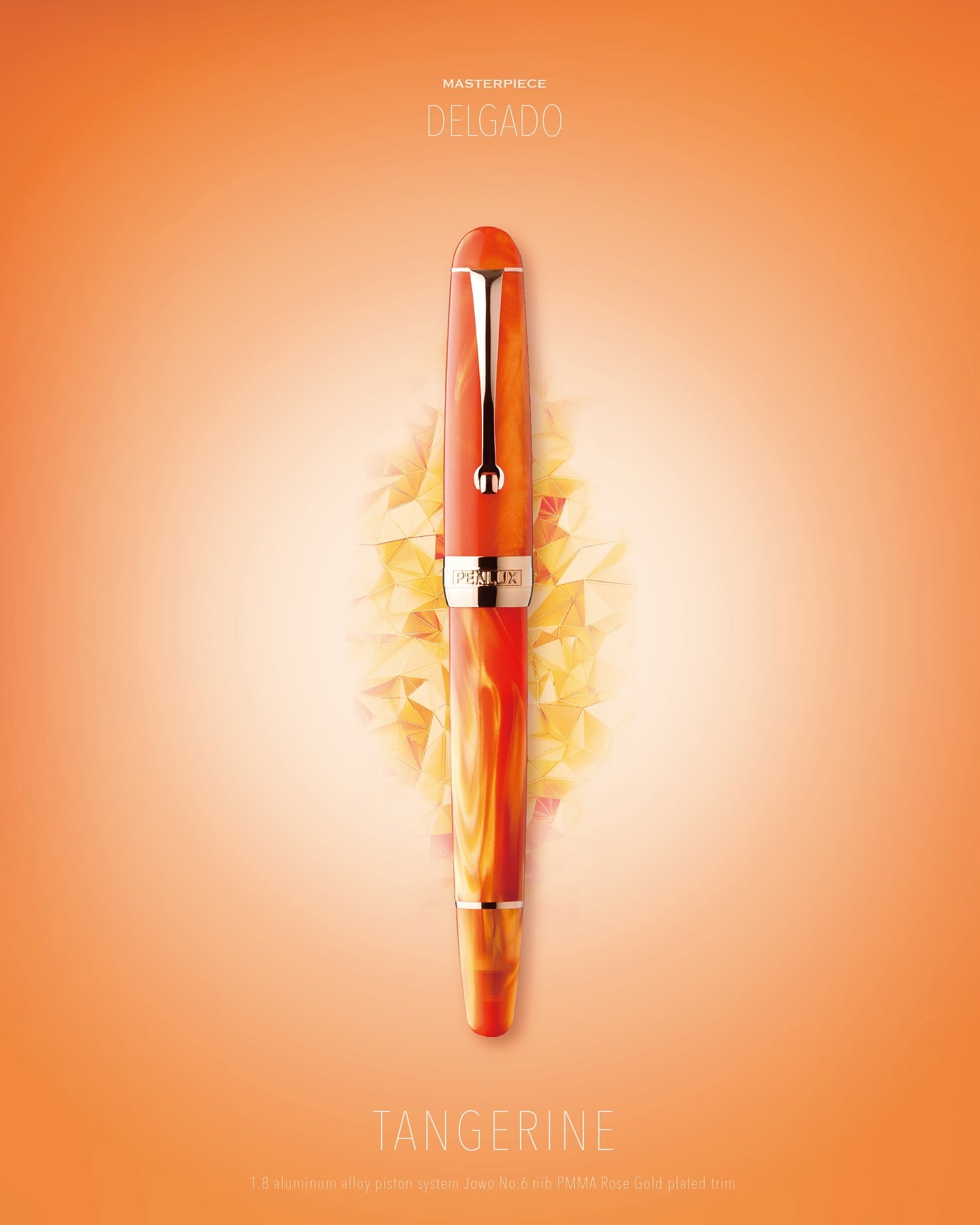 Penlux Masterpiece Delgado Tangerine Fountain Pen