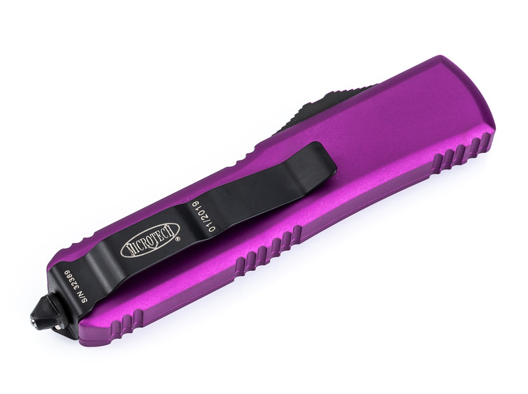 Microtech UTX-85 T/E Violet Standard Out the Front Knife