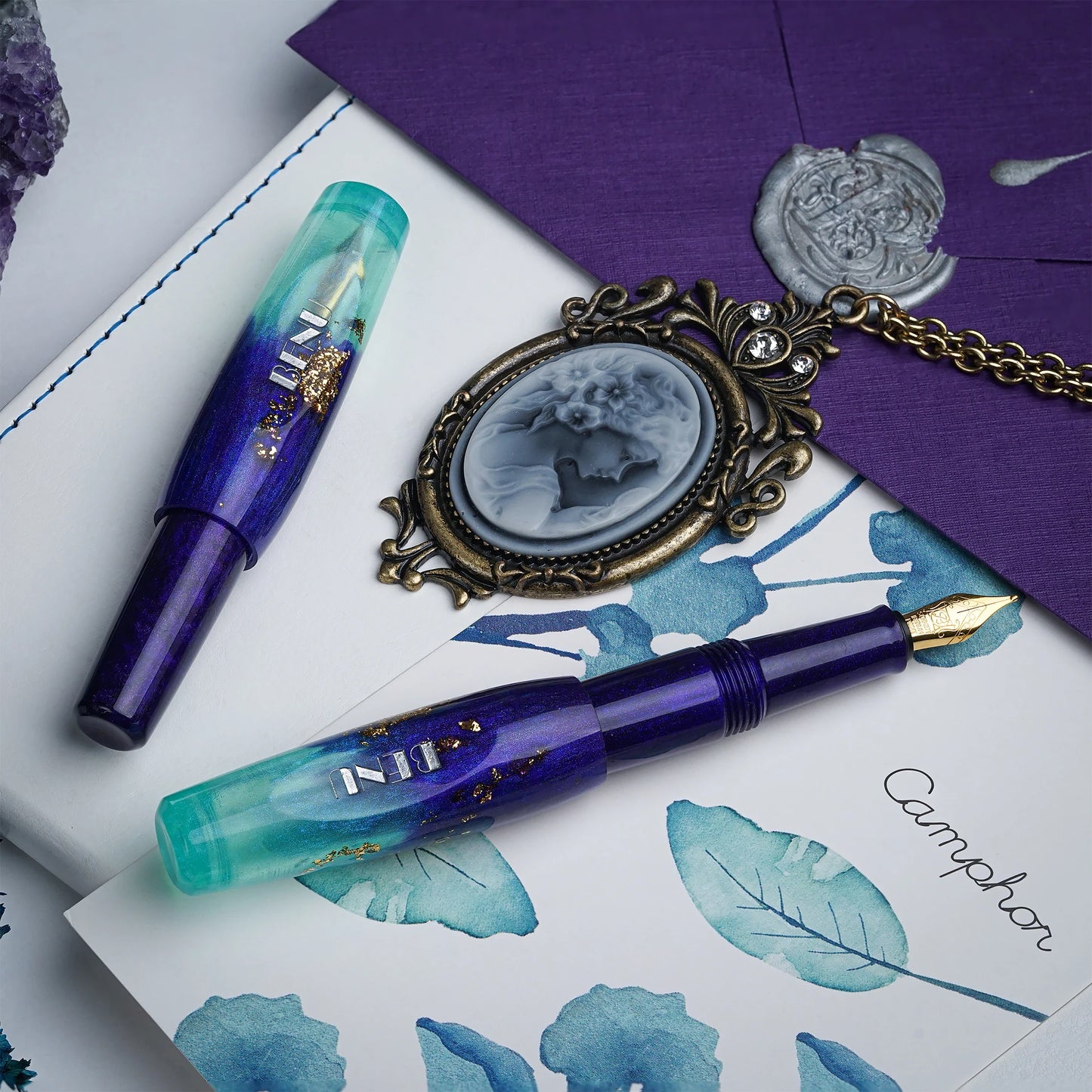 Benu Twilight Lagoon Fountain Pen Medium Nib