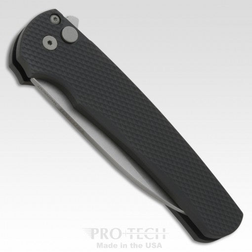 Protech Malibu Flipper Textured Handle Stonewash Magnacut Wharncliffe Blade