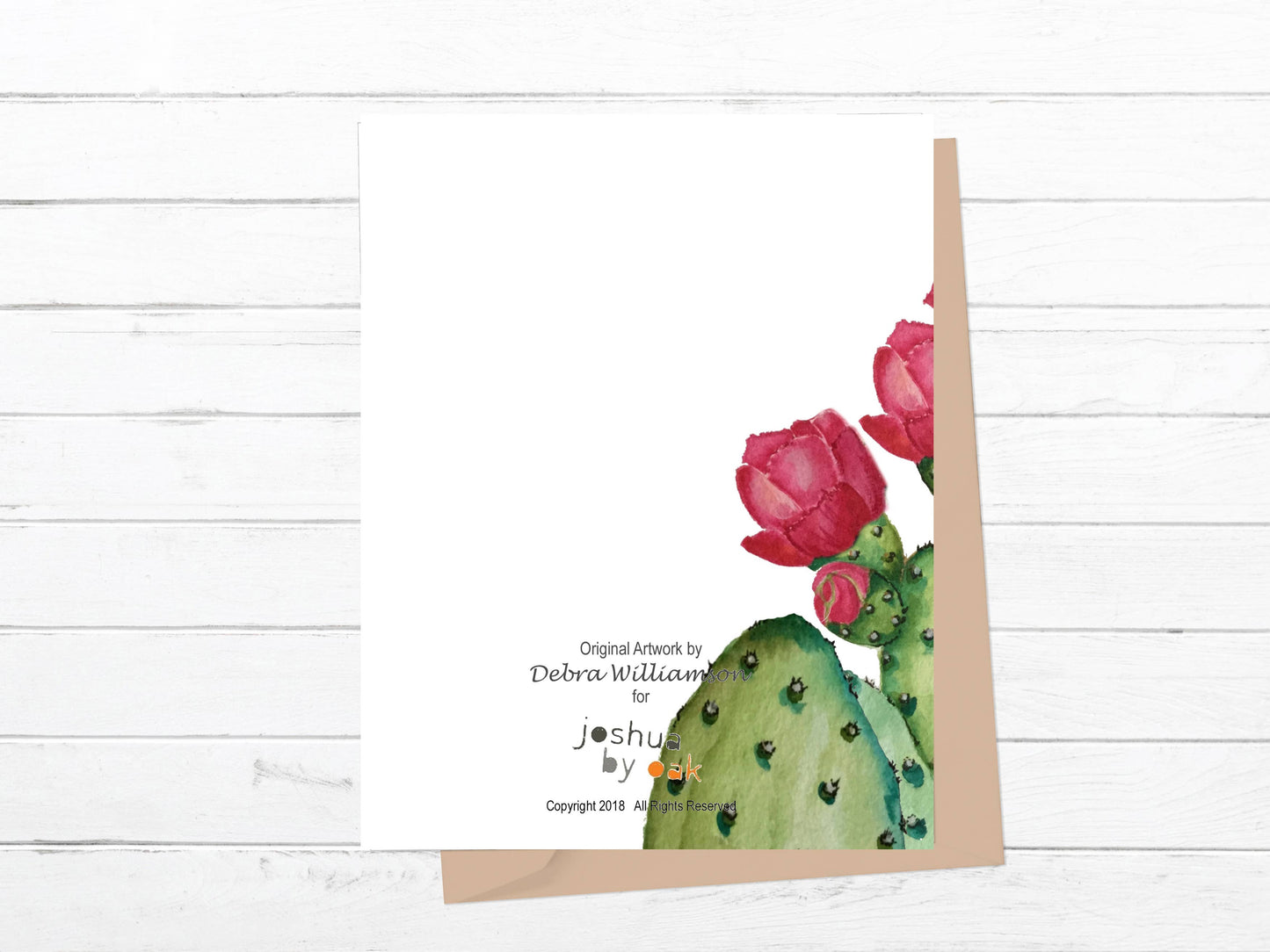 Cactus Rose Greeting Card