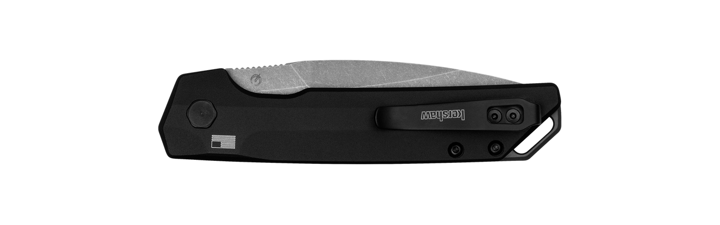 Kershaw Auto Launch Iridium Black Stonewash Magnacut Auto Folding Knife