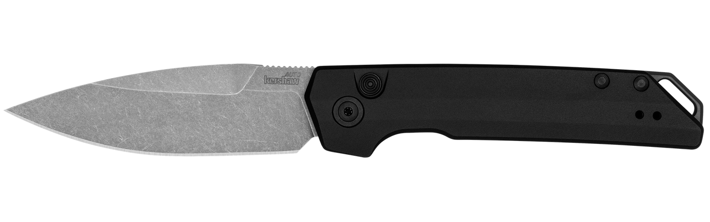 Kershaw Auto Launch Iridium Black Stonewash Magnacut Auto Folding Knife
