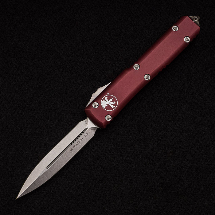 Microtech Ultratech Merlot Stonewash Standard Out the Front