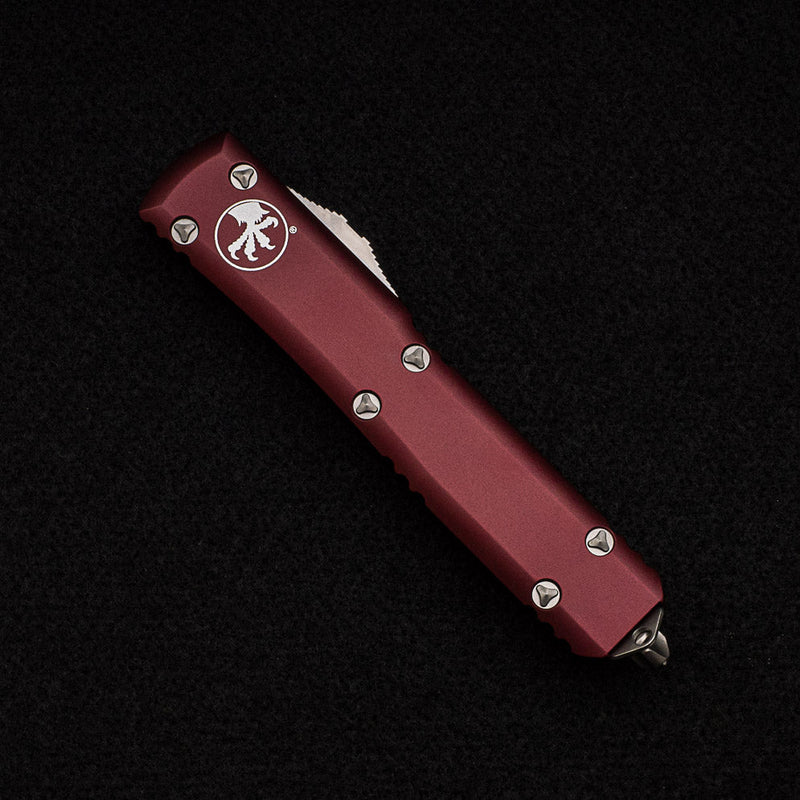 Microtech Ultratech Merlot Stonewash Standard Out the Front