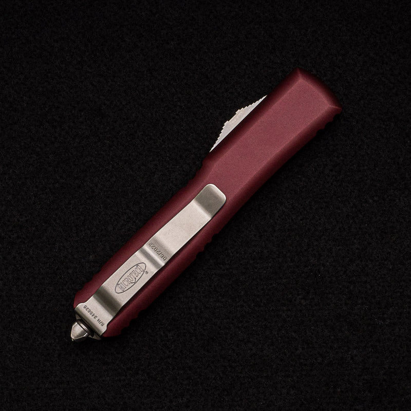 Microtech Ultratech Merlot Stonewash Standard Out the Front