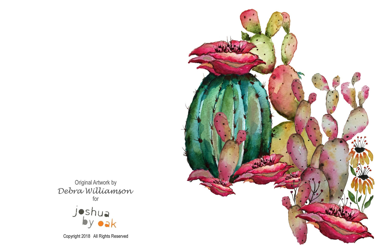 Blooming Cactus Greeting Card