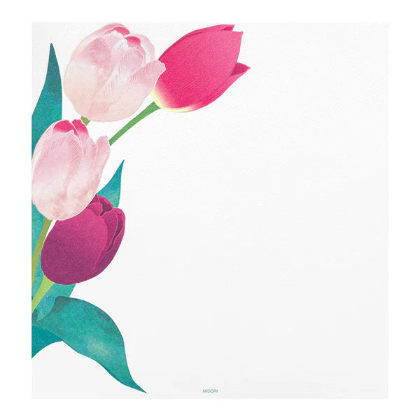Midori Tulip Letter Pad