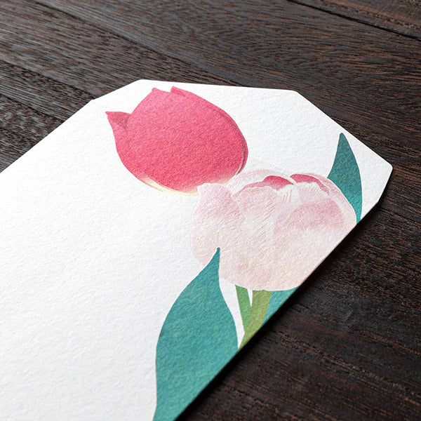 Midori Tulip Envelopes 128 Foil Stamping