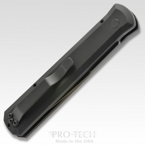 Protech Godfather Swat Black Handle Black Blade Auto Folding Knife