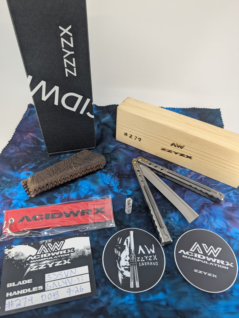 AcidWrx ZZYZX "Lazarus" Live Blade Balisong