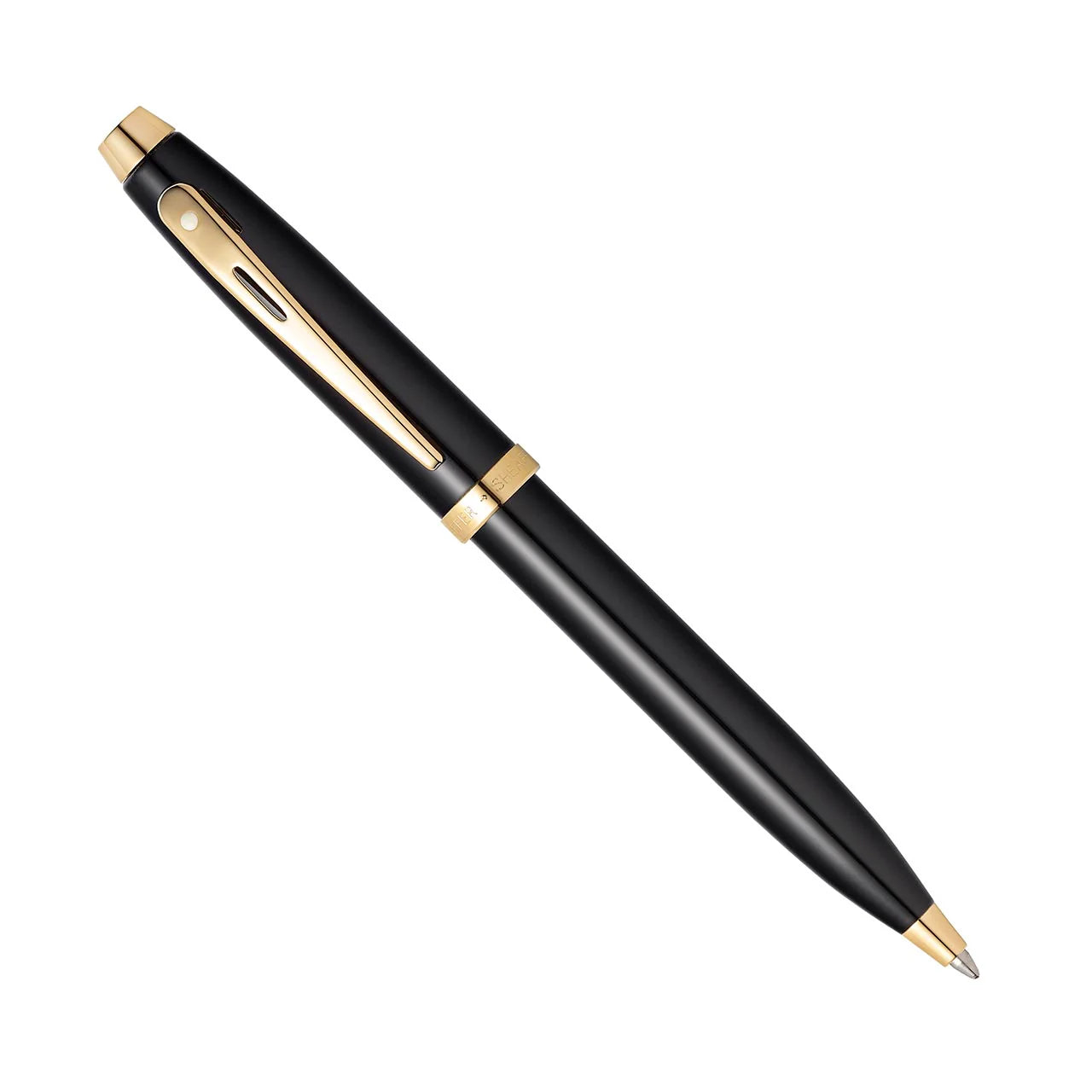Sheaffer 100 Gloss Black w/ Gold Trim Ballpoint Pen